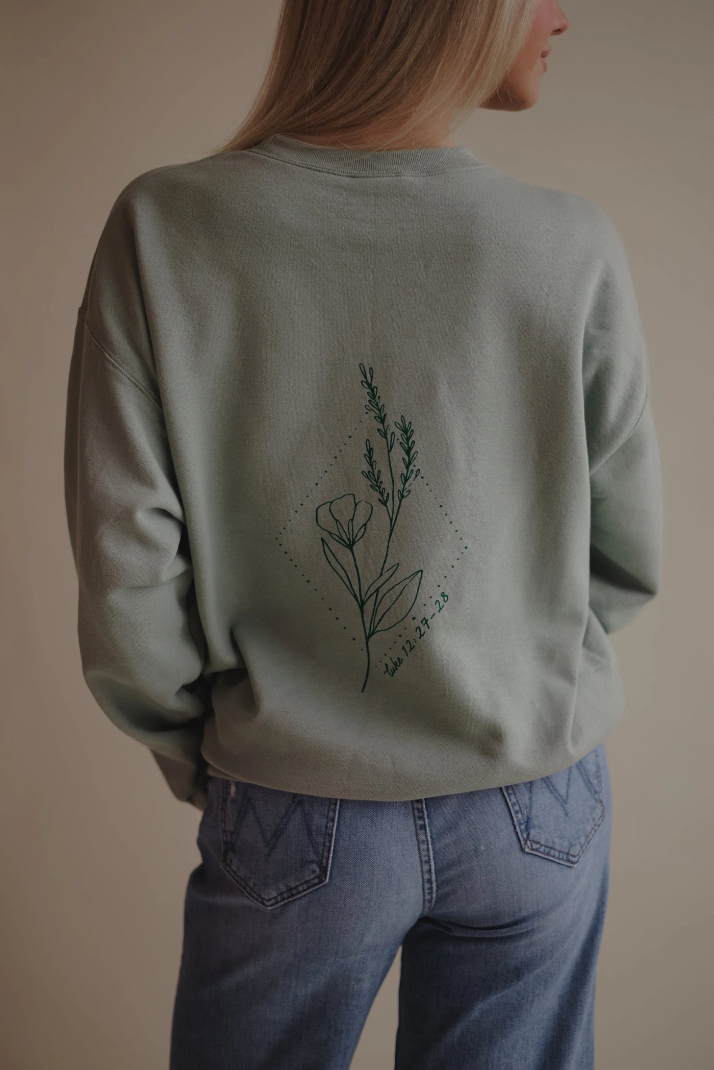Consider The Wildflowers Sage Sweatshirt