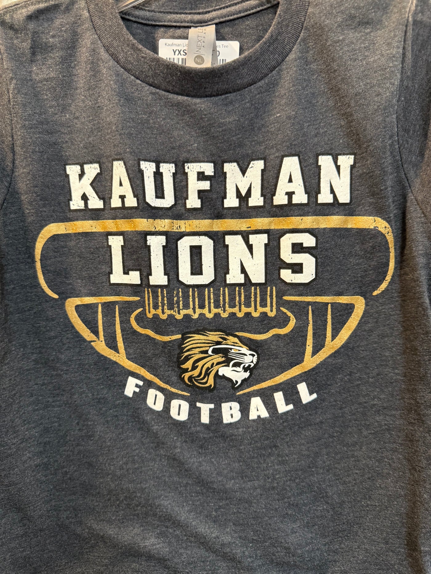 Kaufman Lions Football Laces Tee