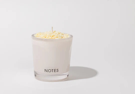 Notes White Glass Vessel