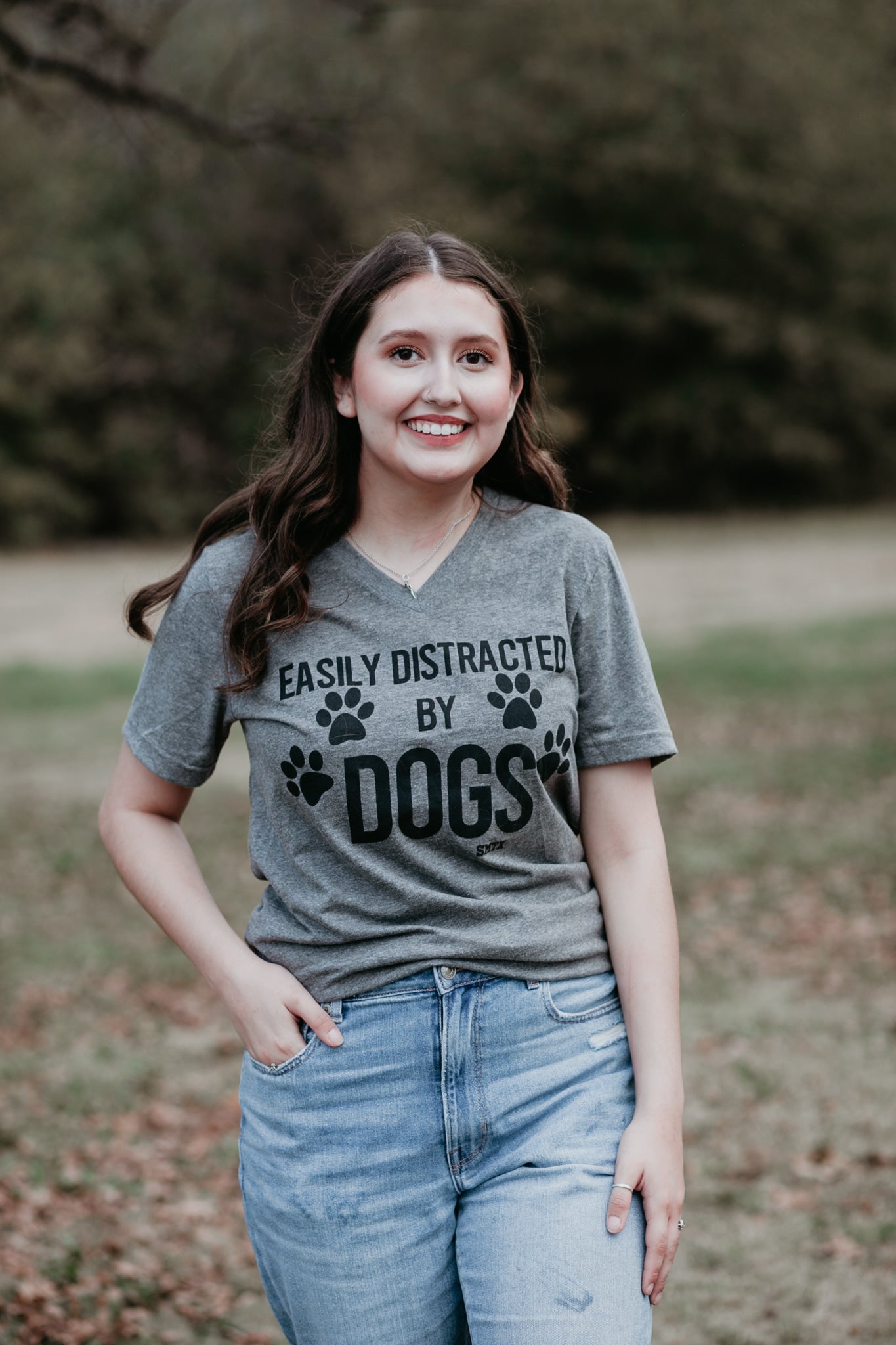 Easily Distracted By Dogs Graphic Tee